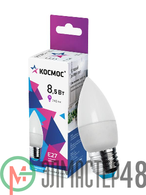 Лампа светодиодная CN 8.5Вт 6500К E27 220В КОСМОС LkecLED8.5wCNE2765