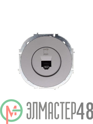 Розетка компьютерная СП OSEN RJ45 кат.6 механизм сер. матов. LEZARD 743-7488-140