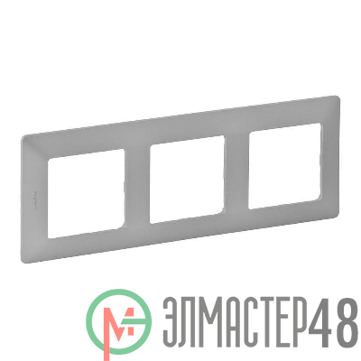 Рамка 3-м Valena Life универсальная алюм. Leg 754133