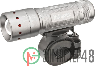 Фонарь 94 964 NPT-B01-3AAA велосипедный 2 крепл. CREE 1LEDх5Вт фокус блист. Navigator 94964