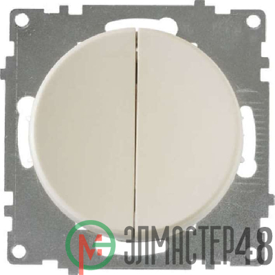 Механизм выключателя 2-кл. СП Florence 10А IP20 беж. 1E31501301 OneKeyElectro 2172799