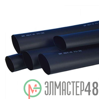 Трубка термоусадочная среднестен. MDT-A-38/12 с клеем 1м черн. 3М 7000037644