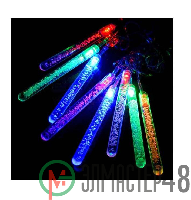 Гирлянда палочки LDS020-CM 10см с пузырьками 20 разноцв. SHLights 4690601034717