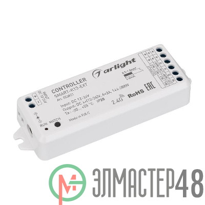 Контроллер SMART-K13-SYNC (12-24В 4х3А 2.4G) IP20 пластик Arlight 023821