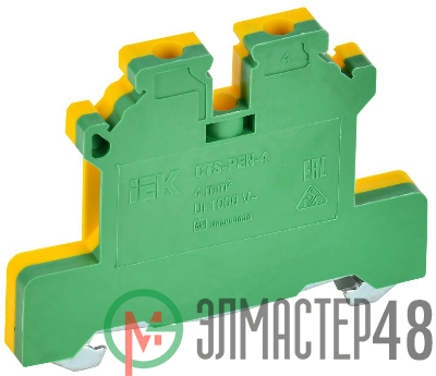 Колодка клеммная CTS-PEN ARMAFIX земля 4кв.мм жел./зел. IEK YCT11-00-K52-004