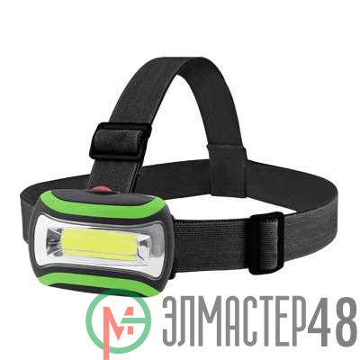 Фонарь налобный HL 07G LED 3ААА 3 реж. зел. IN HOME 4690612031842