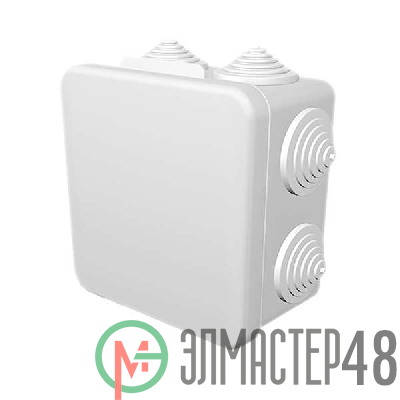 Коробка распределительная ОП 100х100х55мм IP54 бел. ГУСИ С3В108 Б Евро