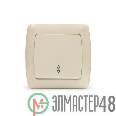 Переключатель проходной 1-кл. СП Маргарита 10А IP20 сл.кость (ivory) UNIVersal М0025-I