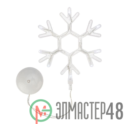 Фигура светодиодная "Снежинка" на присоске с подвесом бел. Neon-Night 501-019