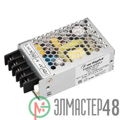 Блок питания HTS-25-12 (12В 2.1А 25Вт) IP20 сетка Arlight 034449