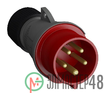Вилка кабельная Easy&Safe 416EP6 16А 3P+N+E IP44 6ч ABB 2CMA101967R1000