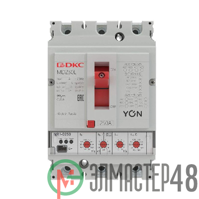Выключатель автоматический в литом корпусе YON MD250H-MR1 DKC MD250H-MR1