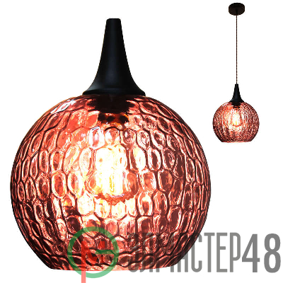 Светильник НСБ 72-60 "Винтаж" 245 М56 прозрач. роз./шнур витой корич. (инд.упак.) Элетех 1005404200