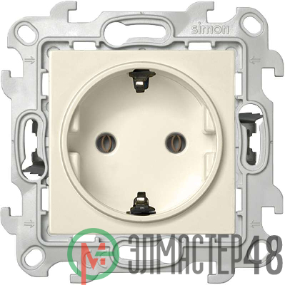 Механизм розетки 2К+З без защ. штор Push&Go Simon24 сл. кость 2420434-031