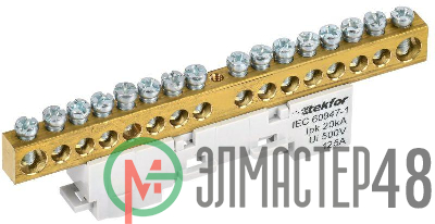 Шина L "фаза" неизол. на универс. держ. 8х12-16-Ср TEKFOR IEK TF-NN20-16-DL-K03