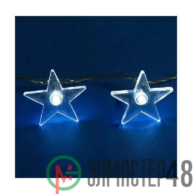 Гирлянда светодиодная «Звездочки» ULD-S0280-020/DTA WHITE IP20 STARS с контроллером 20LED (дл.2.8м) Uniel 7920