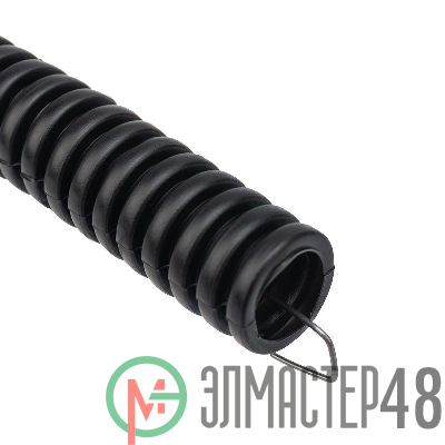 Труба гофрированная ПНД d16мм с протяжкой черн. (уп.50м) Rexant 28-0016-50