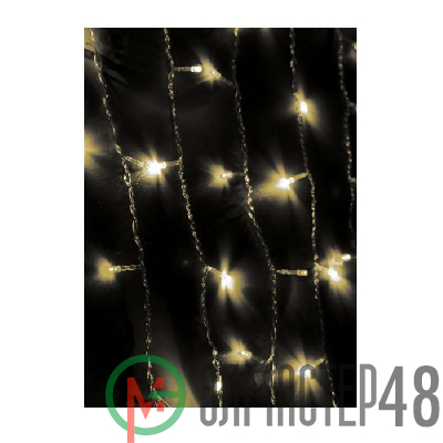 Гирлянда занавес уличный 2.5х1.2м 220В IP54 бел. Космос KOC_CUR624LED_W