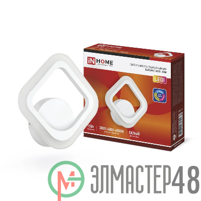 Светильник светодиодный ELEGANT ARIS-15W 15Вт 230В 3000-4000-6500К 1050лм STEP COLOR бел. IN HOME 4690612035321