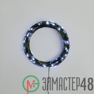 Гирлянда "Роса" с контроллером 20м 200 LED IP20 230В зел. провод бел. свечение Neon-Night 303-265