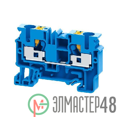 Клемма проходная push-in OptiClip CP-10-I-BU-57А (0.5-10) син. КЭАЗ 331843