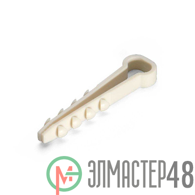 Дюбель-хомут ДХП 10-5 нейлон бел. (уп.100шт) Fortisflex 59235