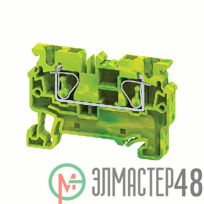 Клемма заземляющая пружинная OptiClip CXG-4-PE-(0.2-4) КЭАЗ 289760