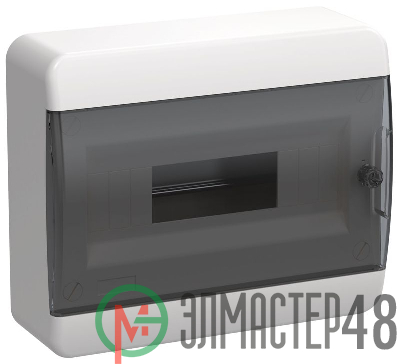 Корпус пластиковый ЩРН-П-12 IP41 черн. прозр. дверь TEKFOR IEK TF5-KP12-N-12-41-K01-K03
