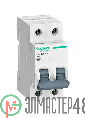 Выключатель автоматический 2п City9 Set (АВ) B 32А 6кА 230В SE C9F16232