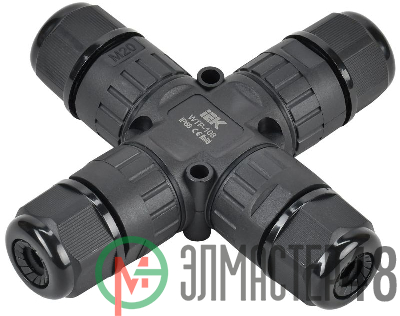 Коннектор кабельный герметичный WTP-108 3 PIN IP68 IEK UWC10-X-024-3-68