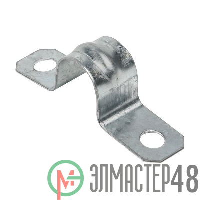 Скоба крепежная двухлапковая d14-15мм метал. EKF sm-2-14-15