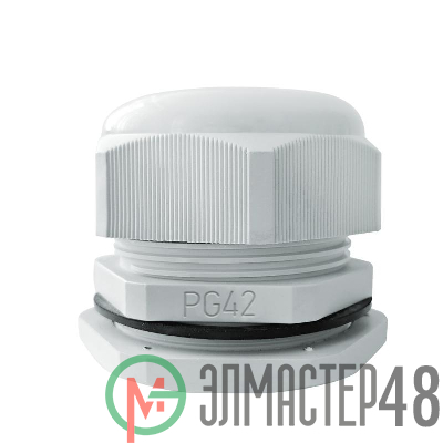 Ввод кабельный (сальник) PG-42 IP68 сер. TOKOV ELECTRIC TKE-PG-42-G