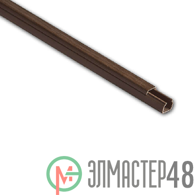 Кабель-канал 12х12 L2000 пластик дуб (темн. основа) Рувинил РКК-12х12-08М