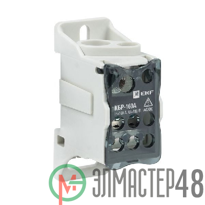 Блок распределительный КРОСС крепеж на панель и DIN КБР-160А EKF plc-kbr160