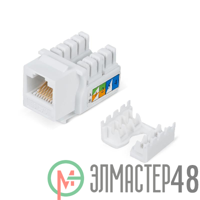 Вставка Keystone Jack RJ-45 WR-KJ-RJ45-C5E-90 90град. кат. 5e неэкранир. заделка тип 110 бел. WRline 505212