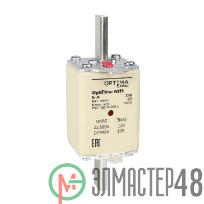 Вставка плавкая OptiFuse NH1-63-gG-УХЛ3 КЭАЗ 374940