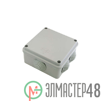 Коробка распределительная ОП 100х100х50мм IP55 крышка на винтах сер. ГУСИ С3В106 Евро