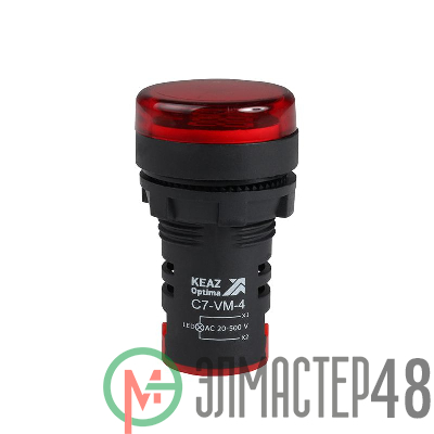 Индикатор напряжения OptiSignal Compact D22 С7-VM-4 красн. 20-500В AC AD22VM КЭАЗ 362189