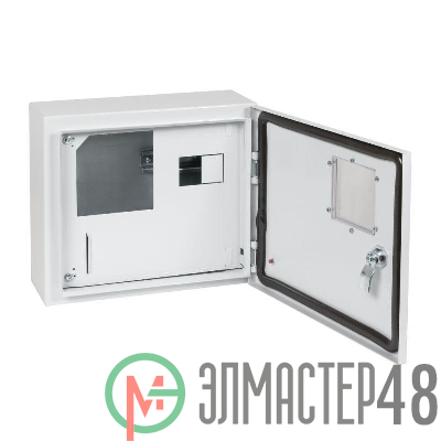 Корпус металлический ЩУРн-ПРО-1-МП/4-292х353х137-IP66-УХЛ1 (с окном учета.1ф счетчик на МП 4 модуля ПРО) КЭАЗ 367473