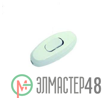 Переключатель на шнур бел. Makel 10014