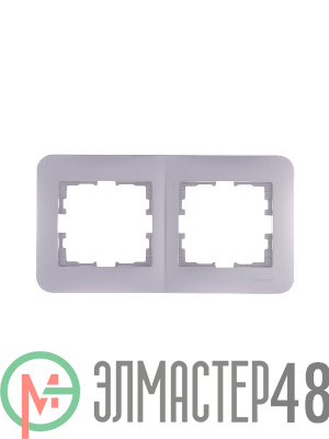 Рамка 2-м KARINA LIFE горизонт. жемчуж./бел. перламутр. LEZARD 708-3000-147