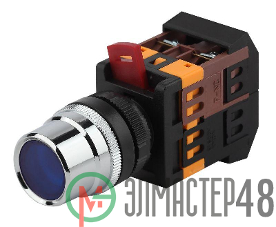 Кнопка ABLF-22 син. d22мм неон/240В1з+1р BBT10-ABLF-K07E ЭРА Б0045651