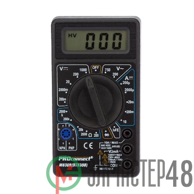 Мультиметр портативный M830B(DT830B) PROCONNECT 13-3011