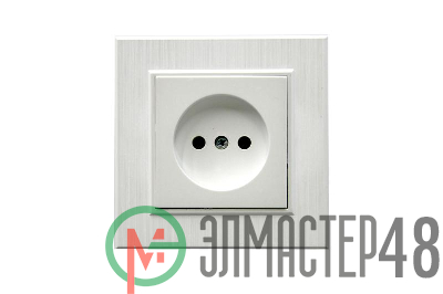 Розетка 1-м Karea LINE STAR без заземл. жемчуж. Makel 86100022