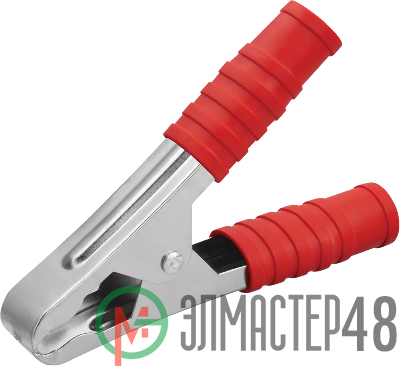 Зажим "крокодил" 100А 80 866 OAC-100A-105-R25 красн. ОНЛАЙТ 80866