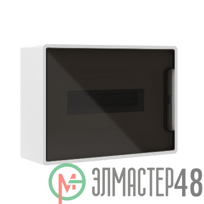 Щиток настенный 12мод. FRAME с тонированной дверцей с 2 шин PEN на 8+6 отверст. бел. DKC F12W1WD