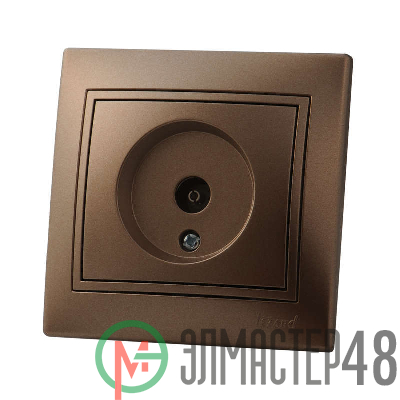 Розетка TV СП Мира проходная свет. корич. перламутр Lezard 701-3131-129