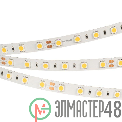 Лента светодиодная RT-B60-10mm 24V Cool 8000К 14.4Вт/м IP20 5060 (уп.5м) Arlight 013757(2)