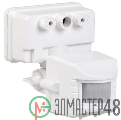 Детектор движения ДД 019 1100Вт угол обз. 120град. дальн. 12м IP44 бел. ИЭК LDD13-019-1100-001