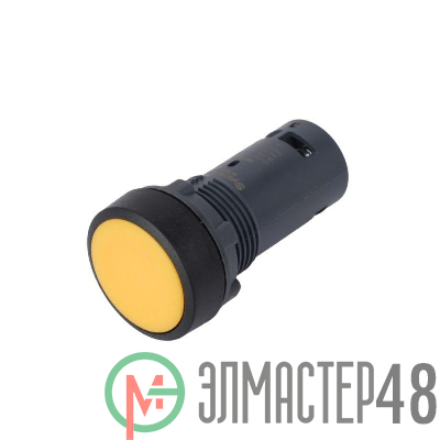 Кнопка моноблочная SB7 22мм с возвратом пластик 1НО IP65 черн. SE SB7NA51
